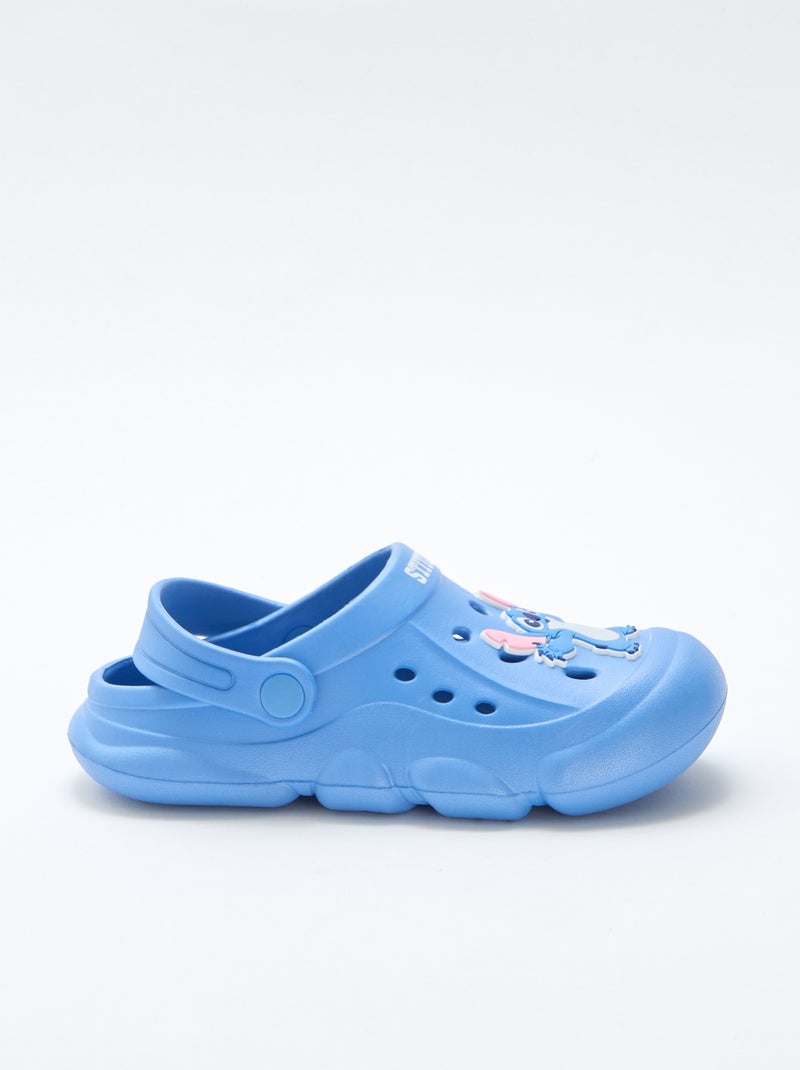 Paire de mules animées 'Disney' 'Stitch' uni Bleu - Kiabi