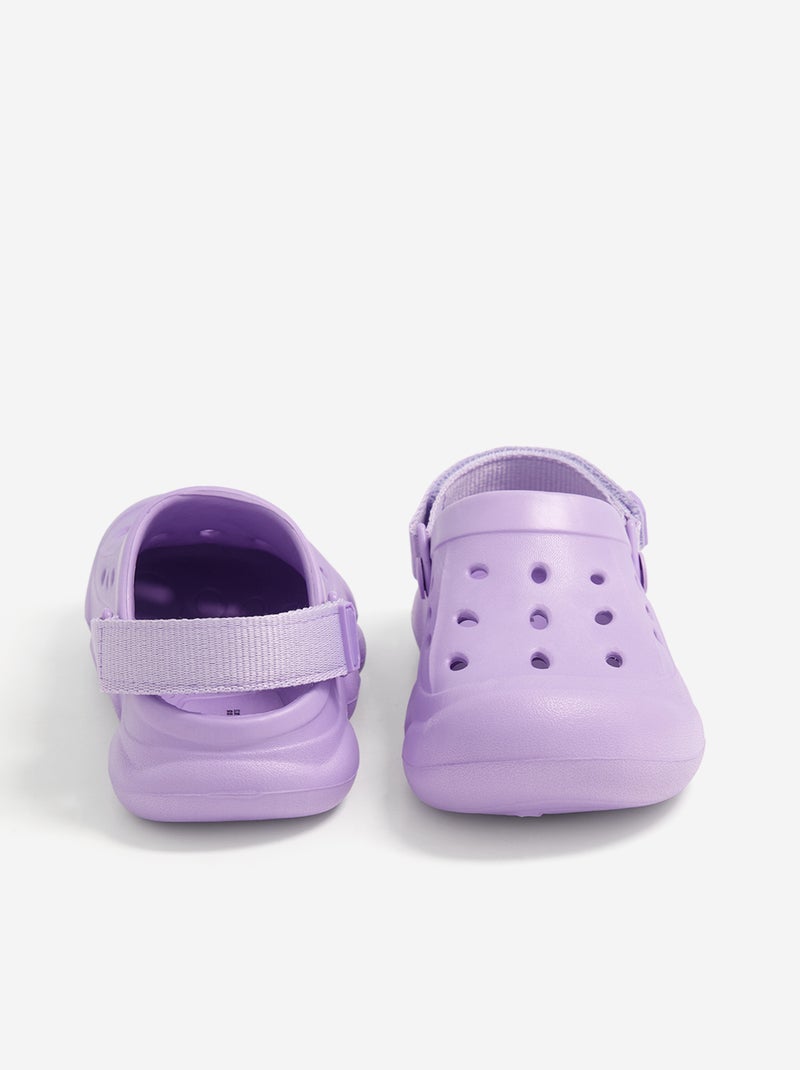 Paire de mules de plage Violet - Kiabi
