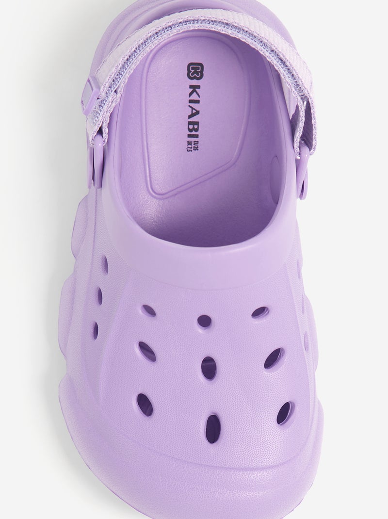 Paire de mules de plage Violet - Kiabi