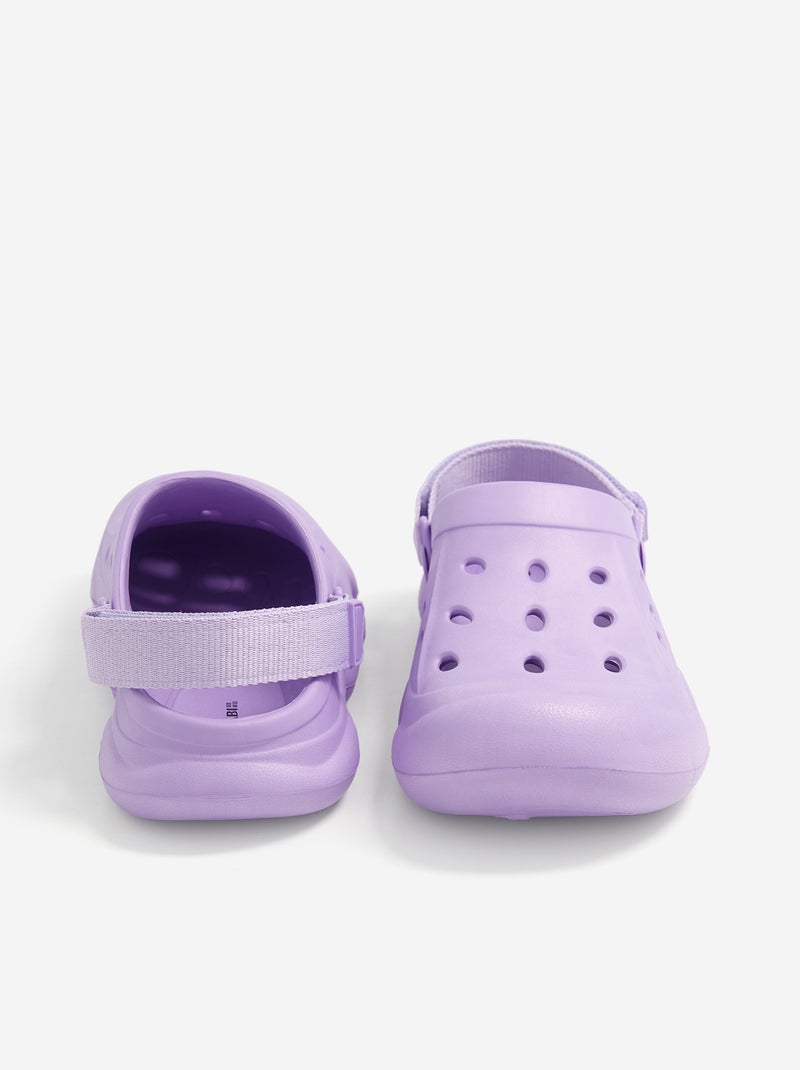 Paire de mules fermées pour la plage Violet - Kiabi