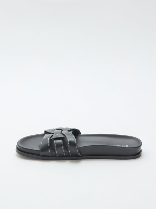 Paire de mules unies - Kiabi