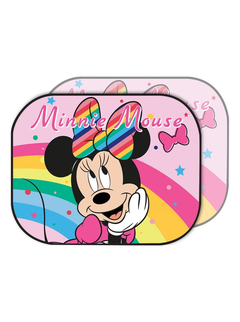 Paire de pare-soleil latéraux Disney Minnie pour voiture Rouge - Kiabi