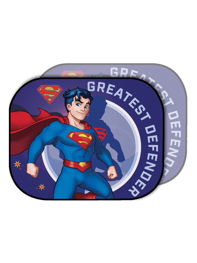 Paire de pare-soleil latéraux Marvel Superman 44x35 cm Rouge - Kiabi