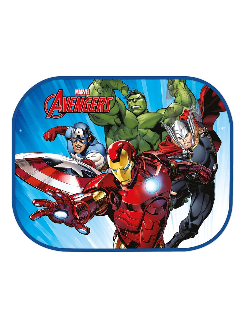 Paire de pare-soleil latéraux pour voiture - Marvel Avengers- 44 x 35 cm Rouge - Kiabi