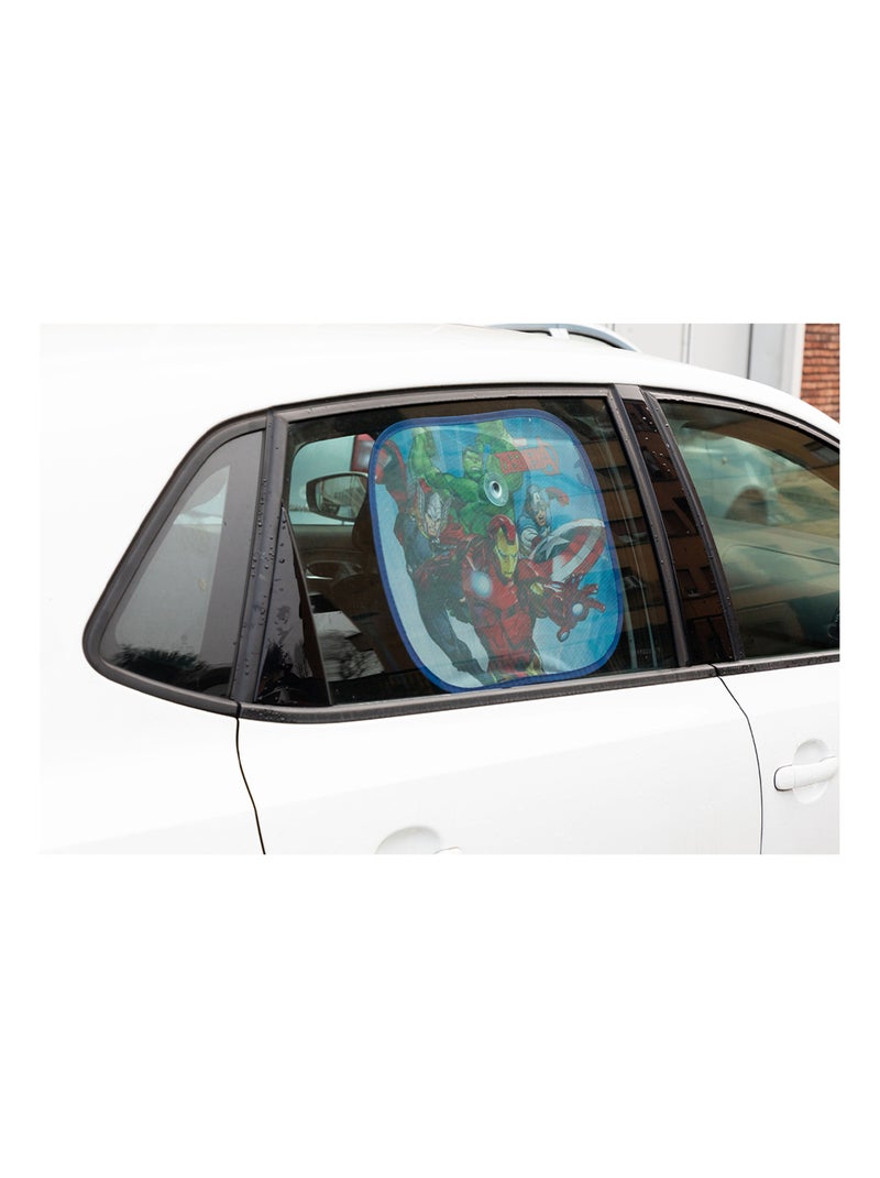 Paire de pare-soleil latéraux pour voiture - Marvel Avengers- 44 x 35 cm Rouge - Kiabi