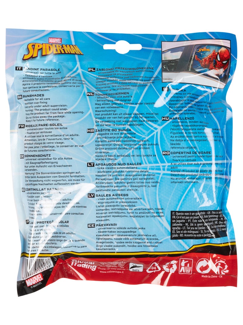 Paire de pare-soleil latéraux pour voiture -Tataway Spider-Man - 44 x 35 cm Rouge - Kiabi