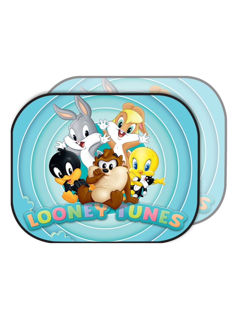 Paire de pare-soleil latéraux pour voiture, Looney Tunes,  44 x 35 cm Bleu Bleu ciel - Kiabi