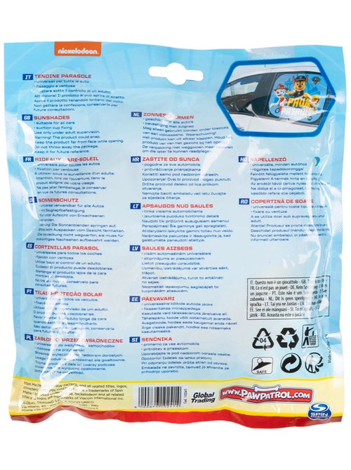 Paire de pare-soleil latéraux rectangulaires Pat' Patrouille pour voiture - Kiabi