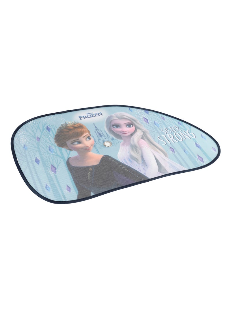 Paire de pare-soleil latéraux trapèzes, Disney La reine des neiges 65 x 38 Bleu Bleu ciel - Kiabi