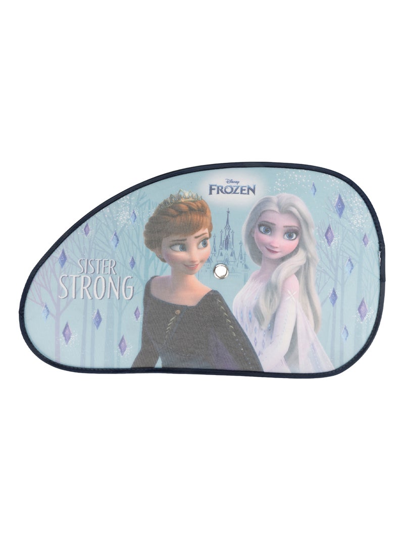 Paire de pare-soleil latéraux trapèzes, Disney La reine des neiges 65 x 38 Bleu Bleu ciel - Kiabi