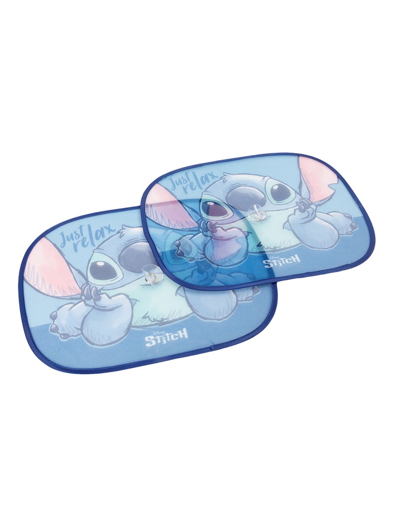 Paire de pare-soleils latéraux - Disney Lilo & Stitch - 44 x 35 cm Bleu Bleu ciel - Kiabi