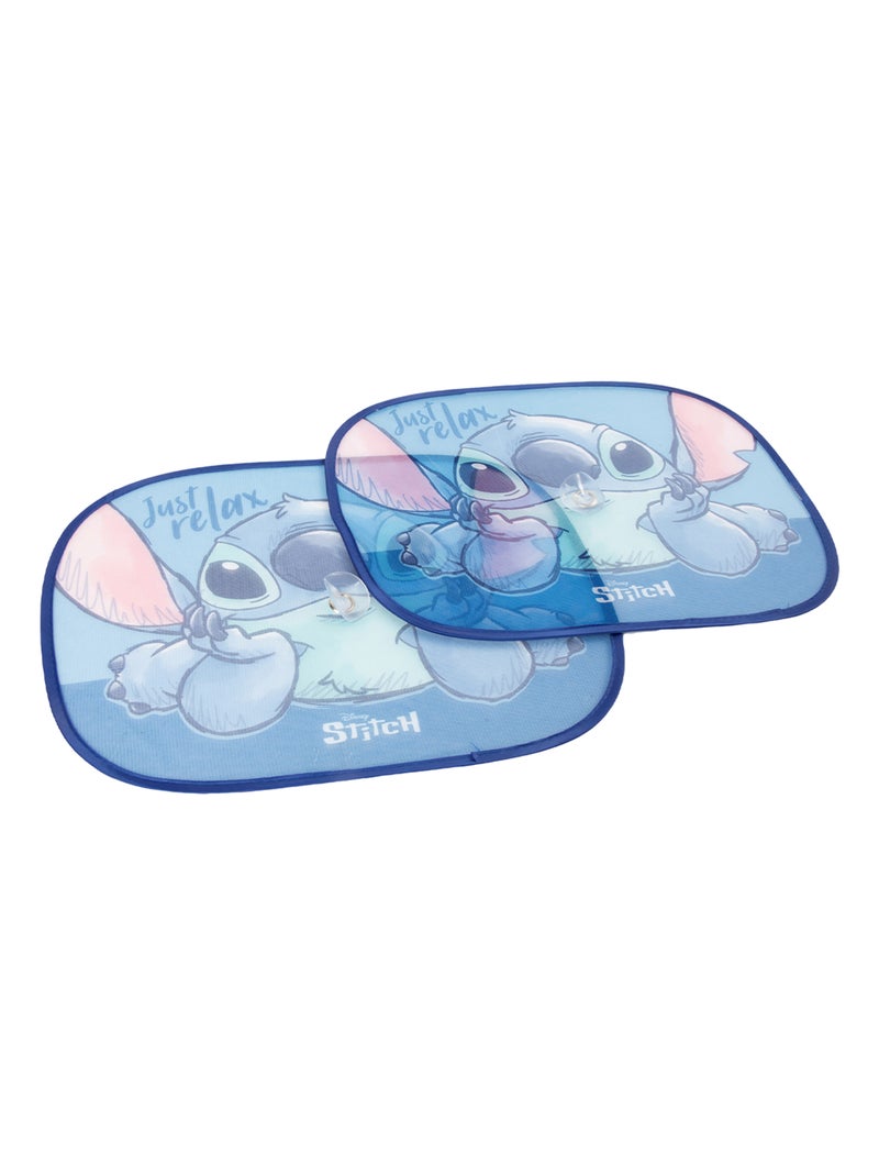Paire de pare-soleils latéraux - Disney Lilo & Stitch - 44 x 35 cm Bleu Bleu ciel - Kiabi