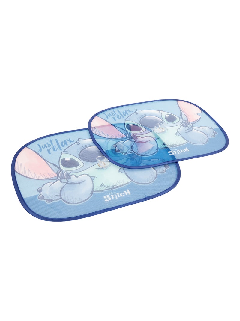Paire de pare-soleils latéraux - Disney Lilo & Stitch - 44 x 35 cm Bleu Bleu ciel - Kiabi
