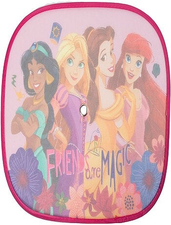 Paire de Pare-Soleils Latéraux pour Voiture -Princesses Disney- 44x35 cm