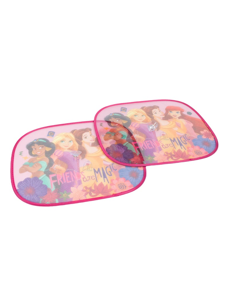 Paire de Pare-Soleils Latéraux pour Voiture -Princesses Disney- 44x35 cm Rose - Kiabi