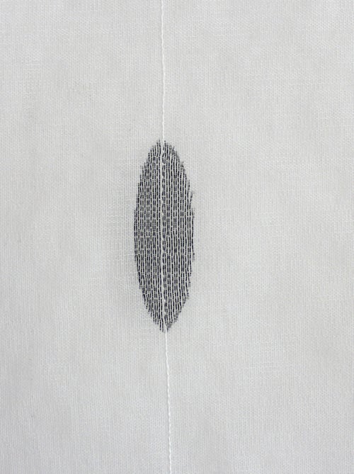 Paire de petits vitrages jacquard motif ovale - Kiabi Paire de petits vitrages jacquard motif ovale - Kiabi