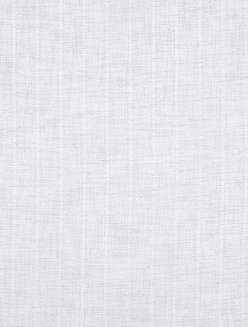 Paire de petits voilages à fines rayures armurées