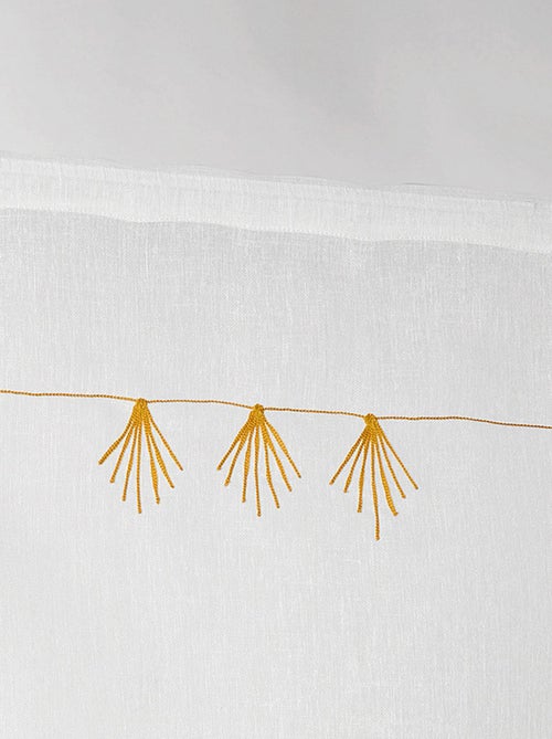 Paire de petits voilages au style géométrique - Kiabi