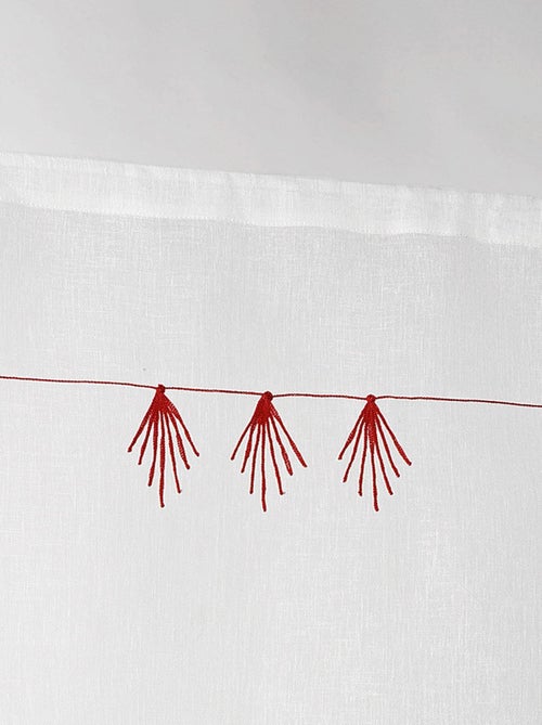 Paire de petits voilages au style géométrique - Kiabi