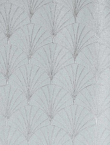 Paire de petits voilages brodés au style art déco