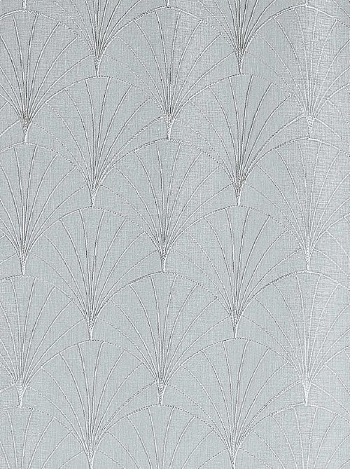 Paire de petits voilages brodés au style art déco - Kiabi