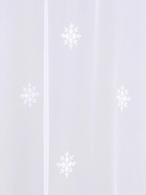 Paire de petits voilages motif flocons - Kiabi