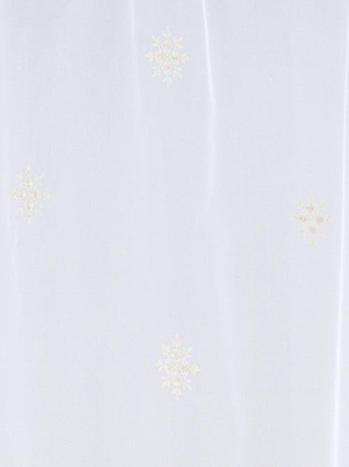 Paire de petits voilages motif flocons - Kiabi