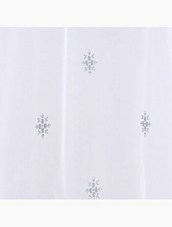 Paire de petits voilages motif flocons