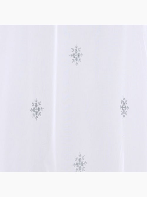 Paire de petits voilages motif flocons - Kiabi