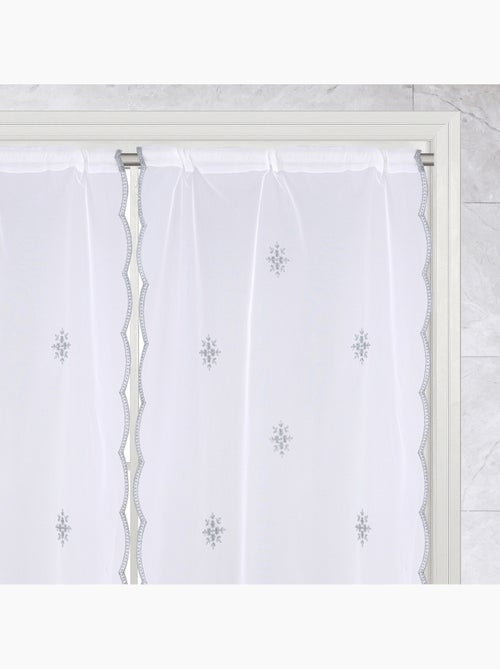 Paire de petits voilages motif flocons - Kiabi