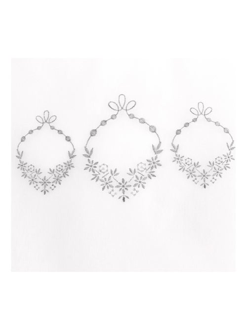 Paire de petits voilages ornée de broderies - Kiabi