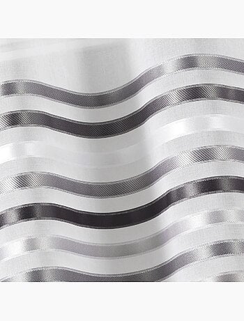 Paire de rideaux droits rayures horizontales
