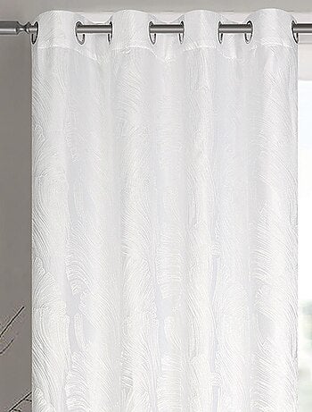 Paire de rideaux jacquard tissé abstrait avec relief
