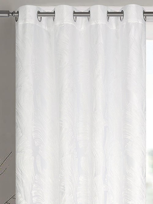 Paire de rideaux jacquard tissé abstrait avec relief - Kiabi Paire de rideaux jacquard tissé abstrait avec relief - Kiabi