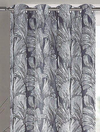 Paire de rideaux jacquard tissé abstrait avec relief