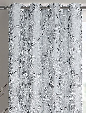 Paire de rideaux jacquard tissé abstrait avec relief
