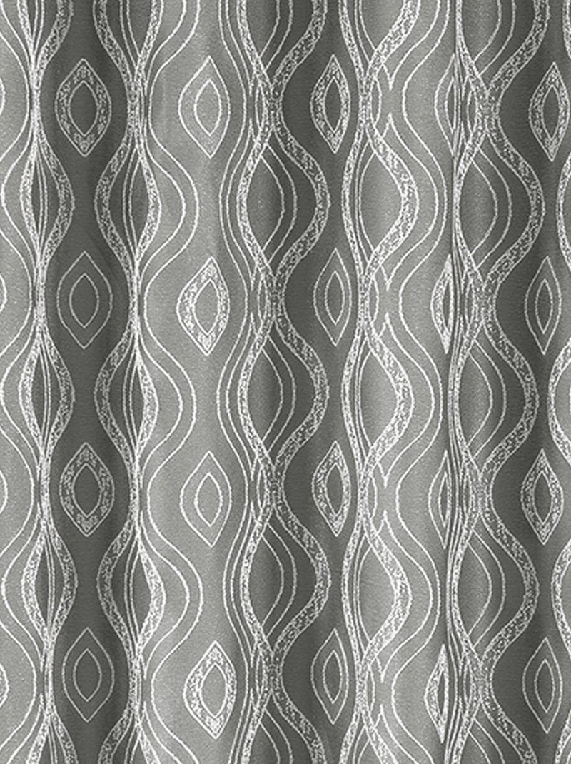 Paire de rideaux obscurcissant à motifs Gris clair - Kiabi