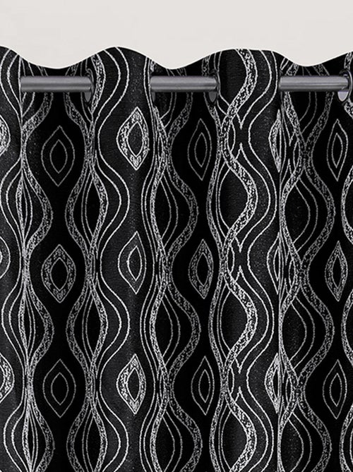 Paire de rideaux obscurcissant à motifs - Kiabi