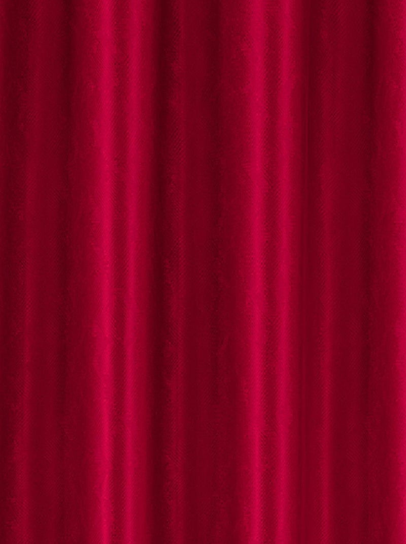 Paire de rideaux occultants à motifs géométriques Rouge - Kiabi