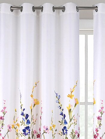 Paire de Rideaux occultants motif floral