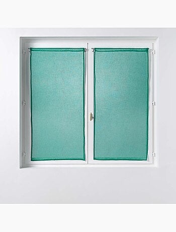 Paire de Rideaux Voile 60 x 160 cm Sandras Menthe