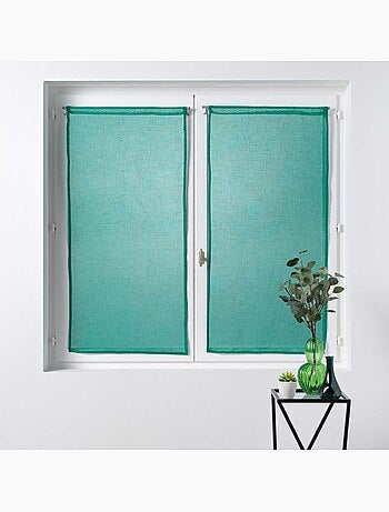 Paire de Rideaux Voile 60 x 160 cm Sandras Menthe