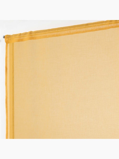 Paire de Rideaux Voile 60 x 90 cm Sandras Jaune - Kiabi