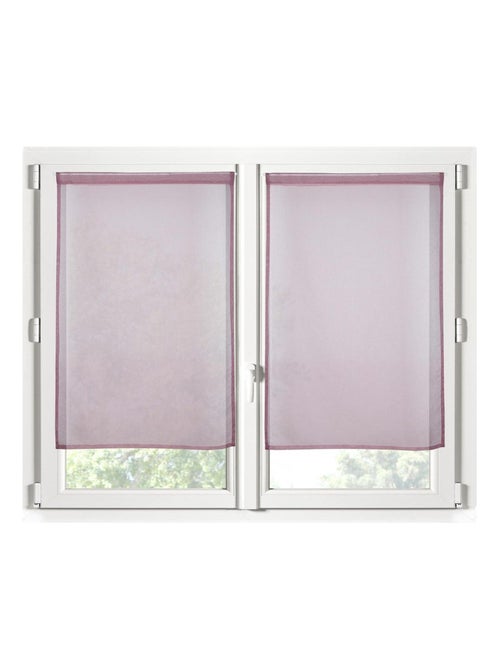 Paire de Rideaux Voile brise bise uni - Kiabi