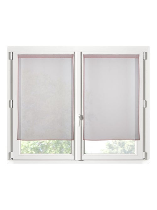 Paire de Rideaux Voile brise bise uni - Kiabi