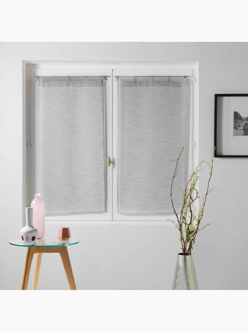 Paire de rideaux voile collection millza - Kiabi