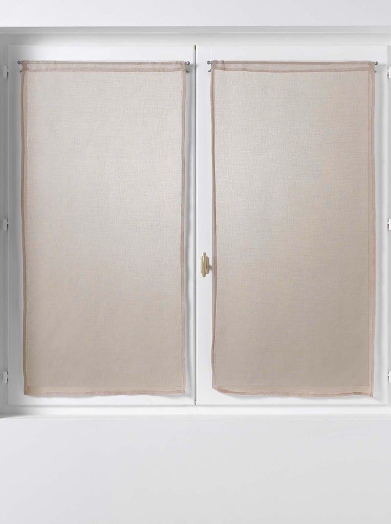 Paire de Rideaux Voile Collection Sandras Bleu - Kiabi