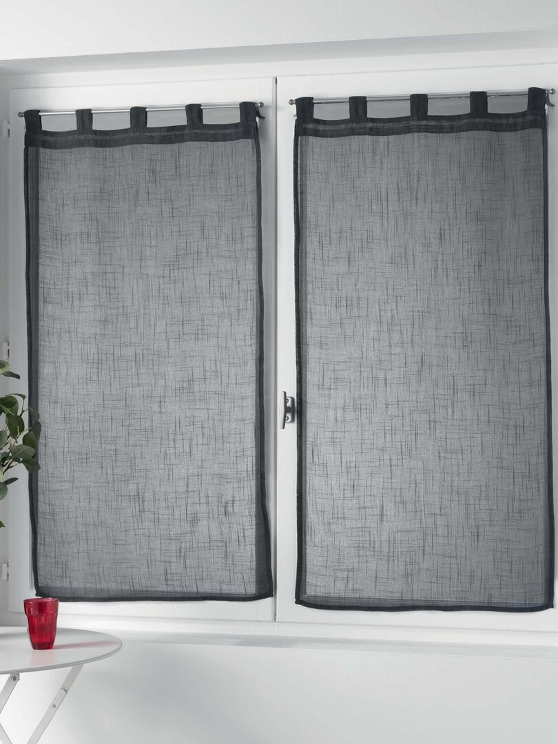 Paire De Rideaux Blancs Douceur D'Intérieur - Chambre - Polyester - Largeur 60"