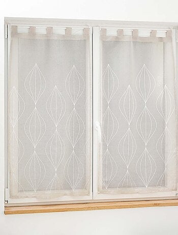 Paire de Rideaux Voile sable Galactee