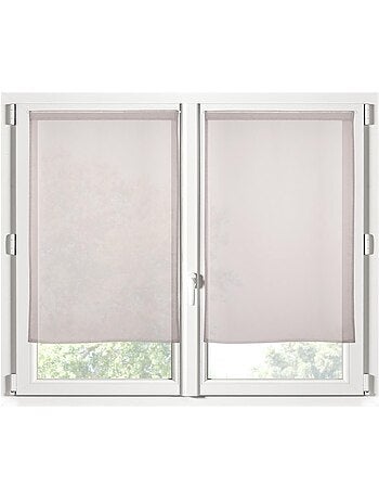 Paire de Rideaux voile uni Brise bise